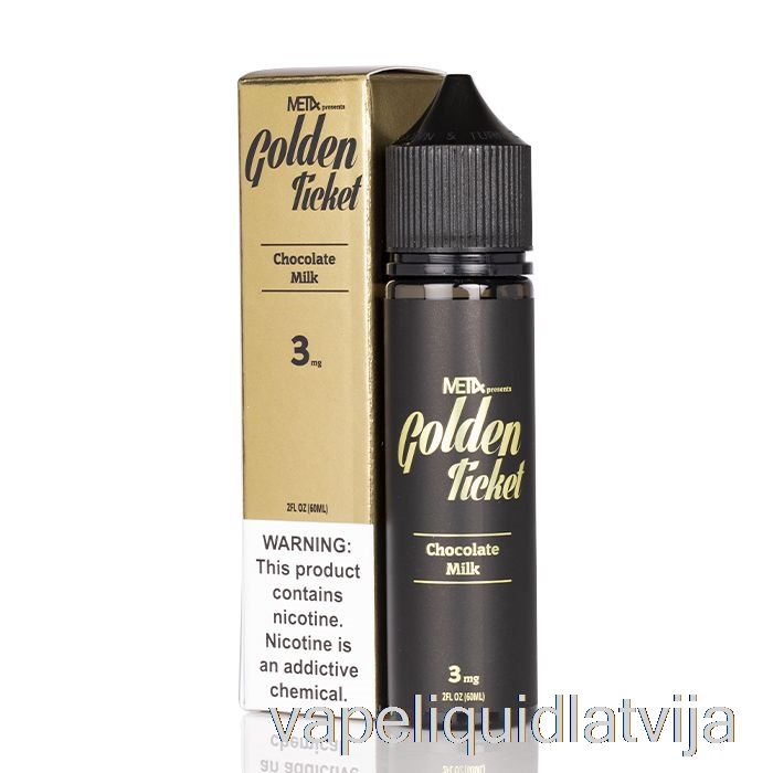 Zelta Biļete Ar Met4 Vapor - 60ml 3mg Vape šķidrums